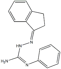 2-[(2,3-Dihydro-1H-inden)-1-ylidene]-N'-phenylhydrazinecarbimide amide Struktur