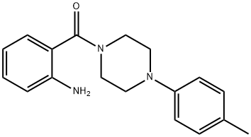 2-{[4-(4-methylphenyl)-1-piperazinyl]carbonyl}phenylamine Struktur