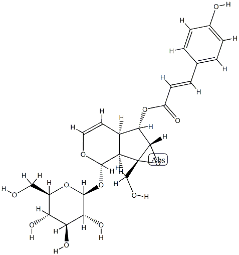 [(1aS)-1a,1bα,2,5aα,6,6aβ-Hexahydro-1aβ-hydroxymethyl-6α-[[(E)-3-(4-hydroxyphenyl)-1-oxo-2-propenyl]oxy]oxireno[4,5]cyclopenta[1,2-c]pyran-2α-yl]β-D-glucopyranoside