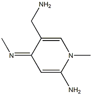 3-Pyridinemethanamine,1,6-dihydro-6-imino-1-methyl-4-(methylamino)-(9CI) Struktur