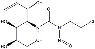 3-(3-(2-chloroethyl)-3-nitrosourea)-3-deoxyglucopyranose Struktur