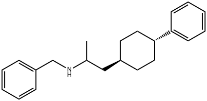 N-[1-Methyl-2-(4α-phenylcyclohexan-1β-yl)ethyl]benzenemethanamine Struktur