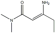 2-Pentenamide,3-amino-N,N-dimethyl-(9CI) Struktur