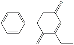 2-Cyclohexen-1-one,3-ethyl-4-methylene-5-phenyl-(9CI) Struktur