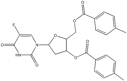 2'-Deoxy-5-fluorouridine 3',5'-bis(4-methylbenzoate) Struktur