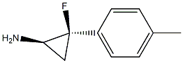 Cyclopropanamine, 2-fluoro-2-(4-methylphenyl)-, (1R,2R)-rel- (9CI) Struktur