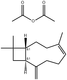 acetyl acetate: (1R,4Z,9S)-4,11,11-trimethyl-8-methylidene-bicyclo[7.2 .0]undec-4-ene Struktur