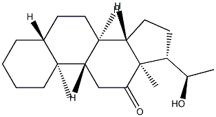 (20R)-20-Hydroxy-5α-pregnan-12-one Struktur