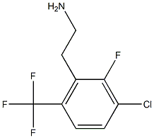 2-(3-chloro-2-fluoro-6-(trifluoromethyl)phenyl)ethanamine Struktur