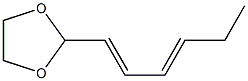 1,3-Dioxolane,2-(1,3-hexadienyl)-(9CI) Struktur