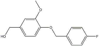 {4-[(4-fluorophenyl)methoxy]-3-methoxyphenyl}methanol Struktur