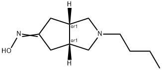 Cyclopenta[c]pyrrol-5(1H)-one, 2-butylhexahydro-, oxime, (3aR,6aS)-rel- (9CI) Struktur