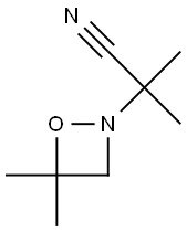 α,α,4,4-Tetramethyl-1,2-oxazetidine-2-acetonitrile Struktur