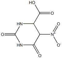 4-Pyrimidinecarboxylicacid,hexahydro-5-nitro-2,6-dioxo-(9CI) Struktur