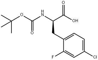 (Tert-Butoxy)Carbonyl D-2-Fluoro-4-chlorophe Struktur