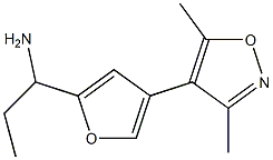 2-Furanmethanamine,4-(3,5-dimethyl-4-isoxazolyl)-alpha-ethyl-(9CI) Struktur