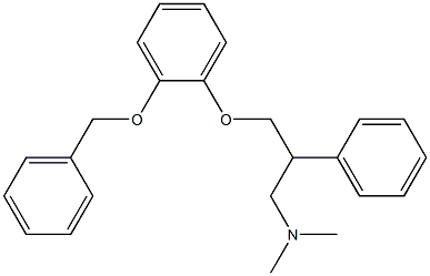 N,N-Dimethyl-β-[[2-(benzyloxy)phenoxy]methyl]benzeneethanamine Struktur