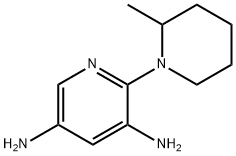 3,5-Pyridinediamine,2-(2-methyl-1-piperidinyl)-(9CI) Struktur