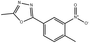 1,3,4-Oxadiazole,2-methyl-5-(4-methyl-3-nitrophenyl)-(9CI) Struktur