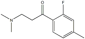 1-Propanone,3-(dimethylamino)-1-(2-fluoro-4-methylphenyl)-(9CI) Struktur