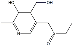 4-Pyridinemethanol,5-[(ethylsulfinyl)methyl]-3-hydroxy-2-methyl-(8CI) Struktur