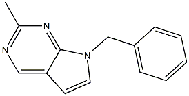 7H-Pyrrolo[2,3-d]pyrimidine,7-benzyl-2-methyl-(8CI) Struktur