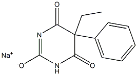 BARBITURICACID,5-ETHYL-5-PHENYL-,SODIUMSALT Struktur