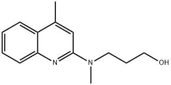 1-Propanol,3-[methyl(4-methyl-2-quinolinyl)amino]-(9CI) Struktur