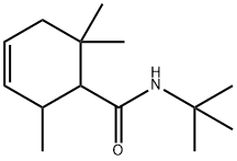 3-Cyclohexene-1-carboxamide,N-(1,1-dimethylethyl)-2,6,6-trimethyl-(9CI) Struktur