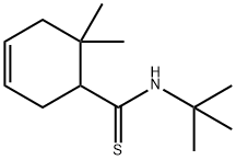 3-Cyclohexene-1-carbothioamide,N-(1,1-dimethylethyl)-6,6-dimethyl-(9CI) Struktur