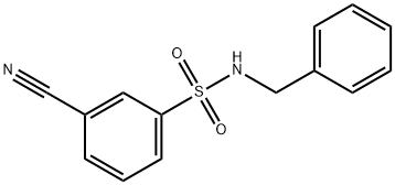 N-benzyl-3-cyanobenzenesulfonamide Struktur