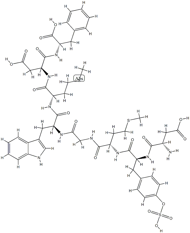 Cholecystokinin (26-33) Struktur