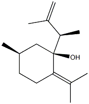 Cyclohexanol,1-[(1R)-1,2-dimethyl-2-propenyl]-5-methyl-2-(1-methylethylidene)-,(1S,5R)-rel-(9CI) Struktur