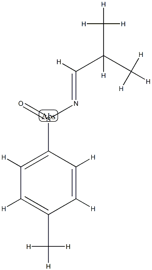 Benzenesulfinamide, 4-methyl-N-(2-methylpropylidene)-, [N(E)]- (9CI) Struktur