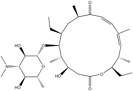 5-O-mycaminosylprotylonolide Struktur