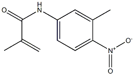 2-Propenamide,2-methyl-N-(3-methyl-4-nitrophenyl)-(9CI) Struktur