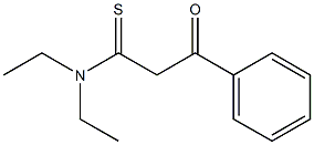 Benzenepropanethioamide,  N,N-diethyl--bta--oxo- Struktur