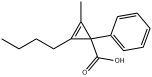 2-Cyclopropene-1-carboxylicacid,2-butyl-3-methyl-1-phenyl-(9CI) Struktur