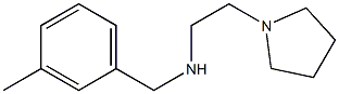 1-Pyrrolidineethanamine,N-[(3-methylphenyl)methyl]-(9CI) Struktur