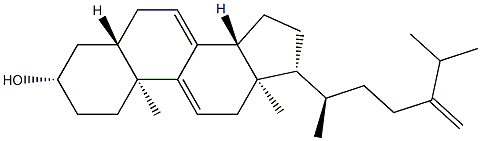 24-methylcholesta-7,9(11),24(28)-trien-3-ol Struktur