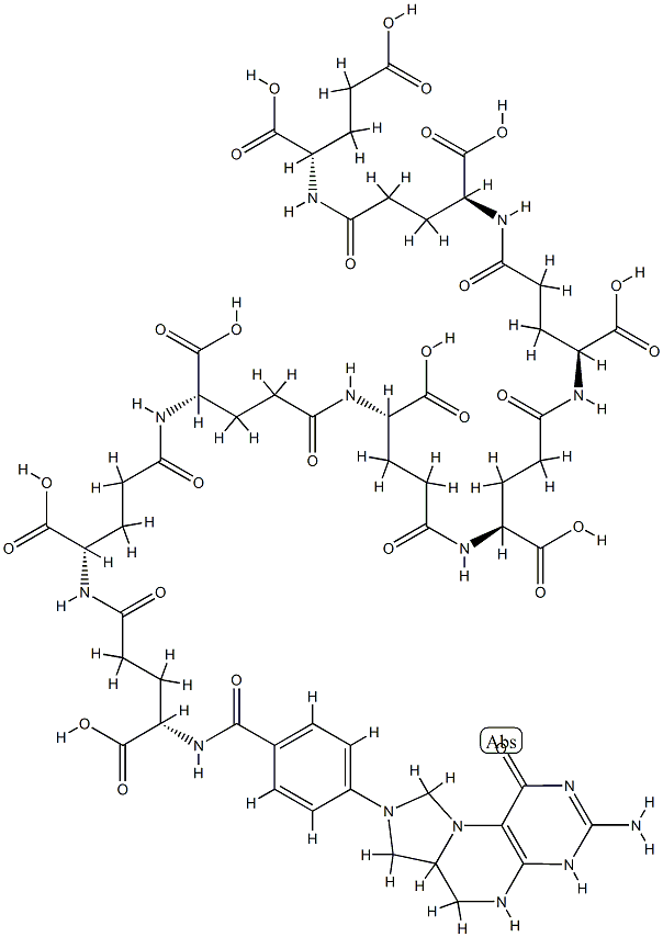 5,10-methylenetetrahydrofolate polyglutamate Struktur