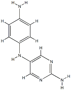 2,5-Pyrimidinediamine,N5-(4-aminophenyl)-(9CI) Struktur