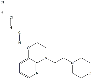 10-(2-morpholin-4-ylethyl)-7-oxa-2,10-diazabicyclo[4.4.0]deca-2,4,11-t riene trihydrochloride Struktur