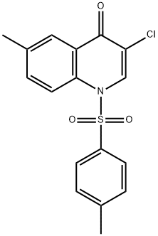 4(1)-Quinolone,  3-chloro-6-methyl-1-p-tolylsulfonyl-  (2CI) Struktur