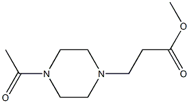 methyl 3-(4-acetylpiperazin-1-yl)propanoate Struktur