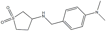 3-({[4-(dimethylamino)phenyl]methyl}amino)-1$l^{6}-thiolane-1,1-dione Struktur