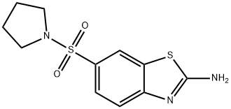 6-(pyrrolidin-1-ylsulfonyl)-1,3-benzothiazol-2-amine Struktur