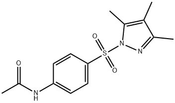 N-{4-[(3,4,5-trimethyl-1H-pyrazol-1-yl)sulfonyl]phenyl}acetamide Struktur