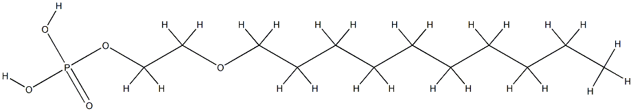 Poly(oxy-1,2-ethanediyl), .alpha.-phosphono-.omega.-(decyloxy)- Struktur