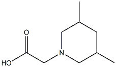 2-(3,5-dimethylpiperidin-1-yl)acetic acid Struktur